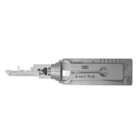 Original Lishi ORIGINAL LISHI: 2 IN 1 PICK FOR AMERICAN LOCK PADLOCKS AM5 - ANTI-GLARE OLS-AM5